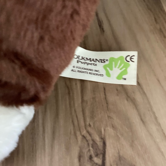 FOLKMANIS Puppet Deep Blue Indigo  11” Hand Plush Puppy Retired Nwt - Picture 2 of 5